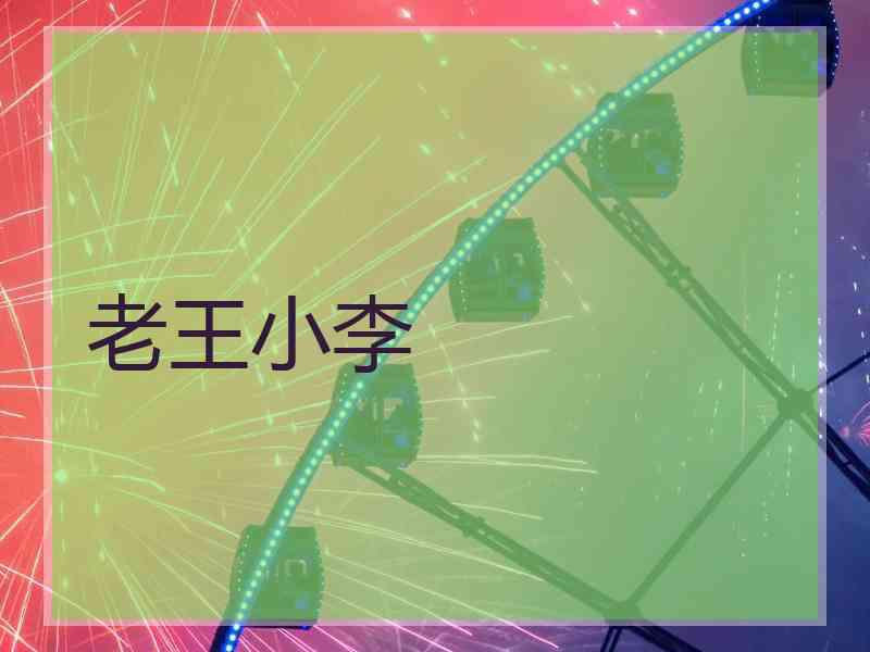 老王小李