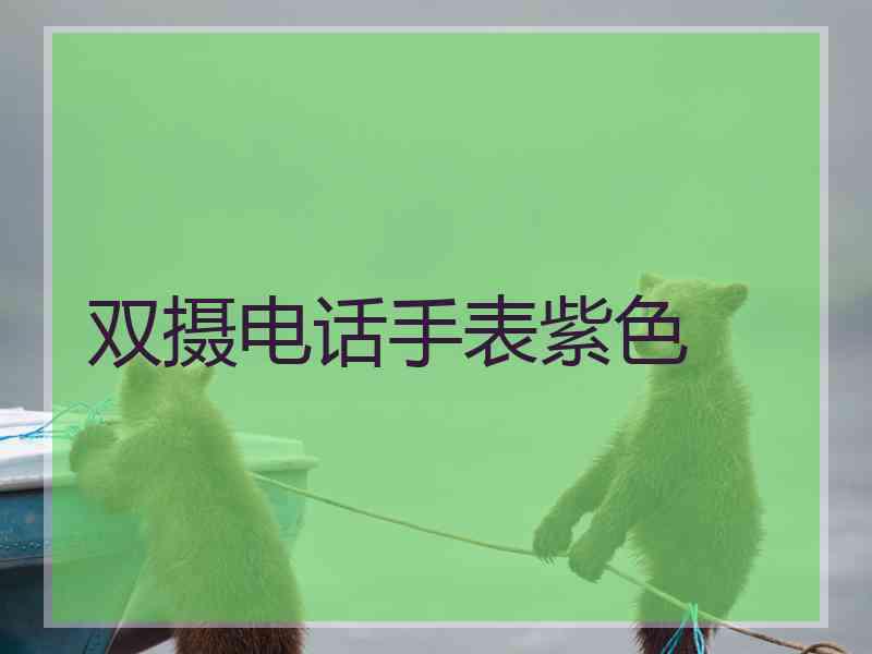 双摄电话手表紫色