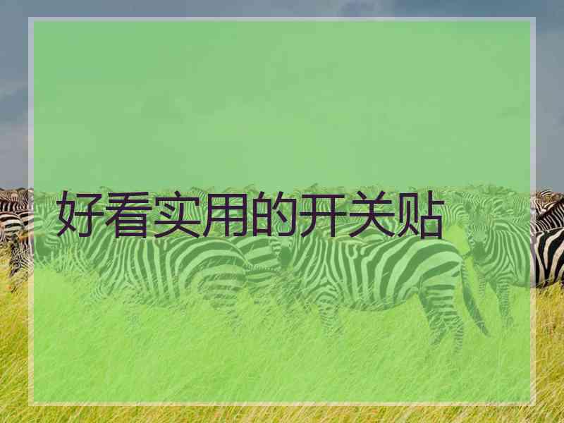 好看实用的开关贴