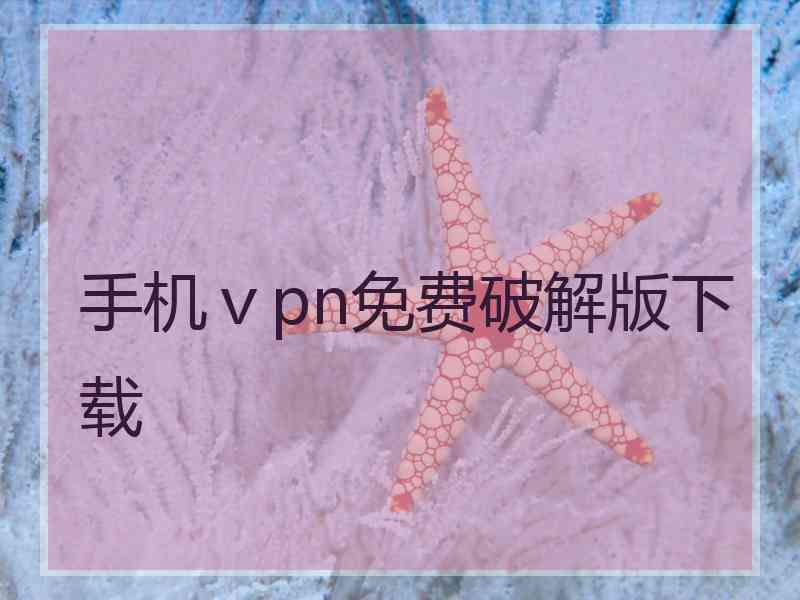 手机ⅴpn免费破解版下载