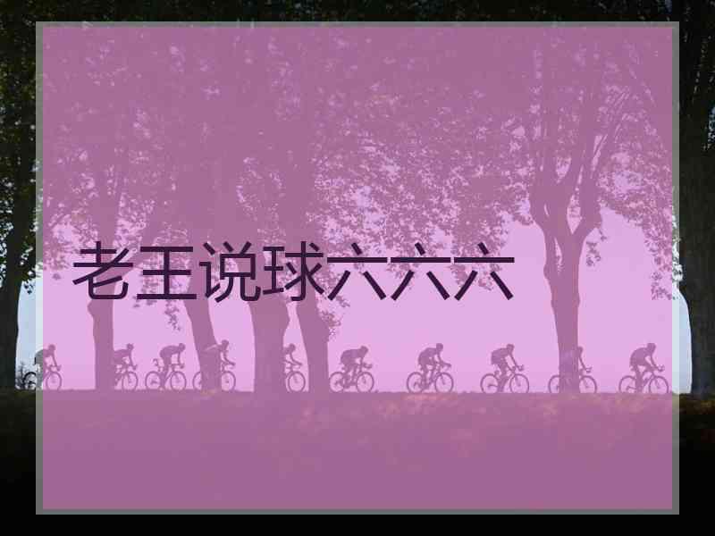 老王说球六六六