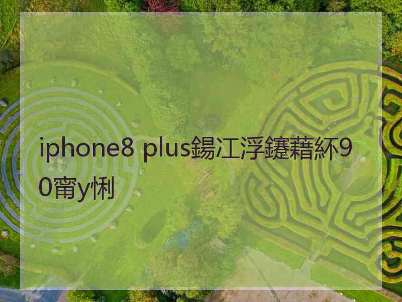 iphone8 plus鍚冮浮鑳藉紑90甯у悧