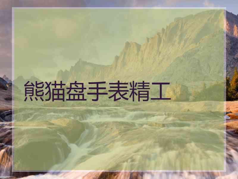 熊猫盘手表精工