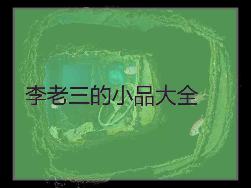 李老三的小品大全