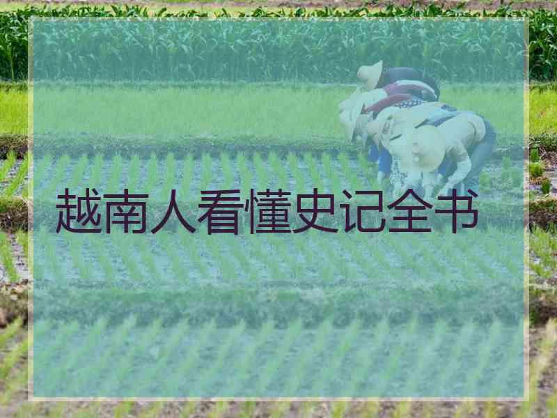越南人看懂史记全书