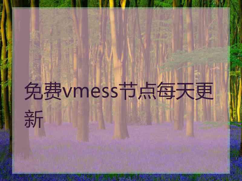 免费vmess节点每天更新