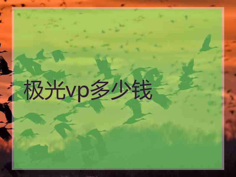 极光vp多少钱