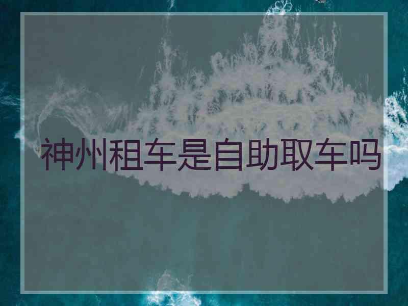 神州租车是自助取车吗