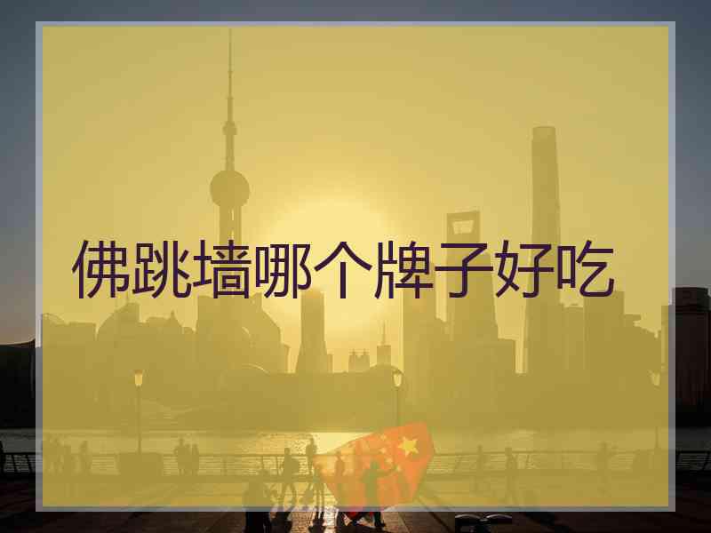 佛跳墙哪个牌子好吃