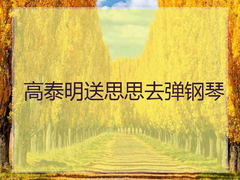 高泰明送思思去弹钢琴