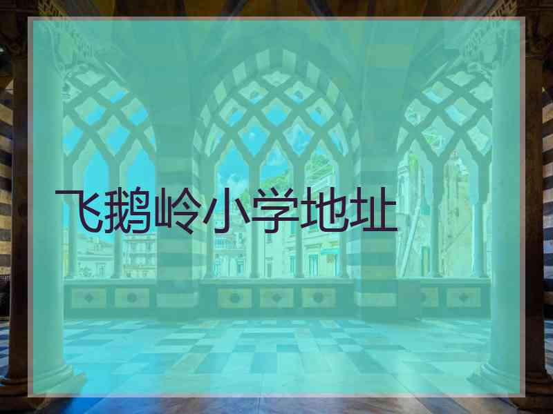 飞鹅岭小学地址
