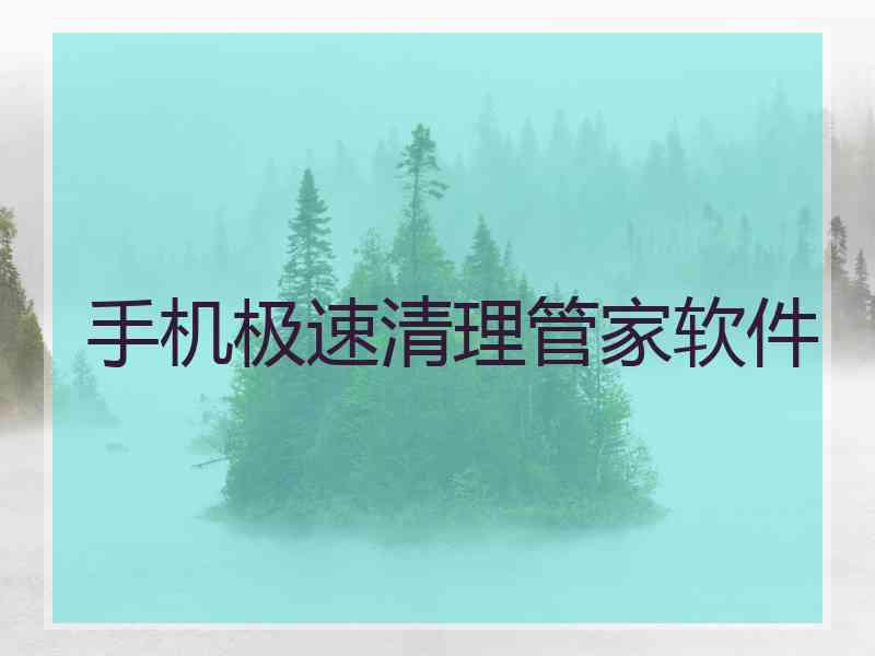 手机极速清理管家软件