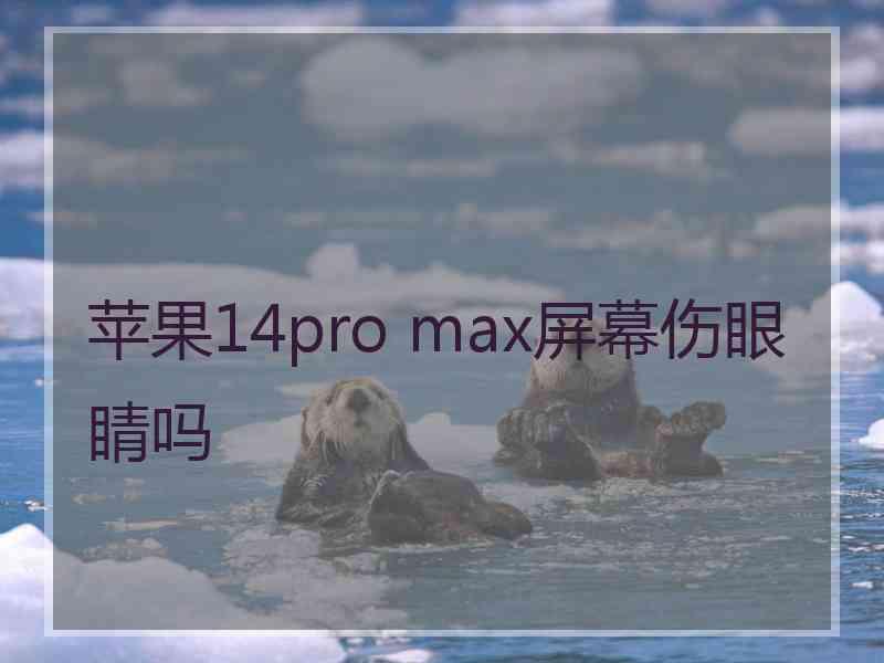 苹果14pro max屏幕伤眼睛吗