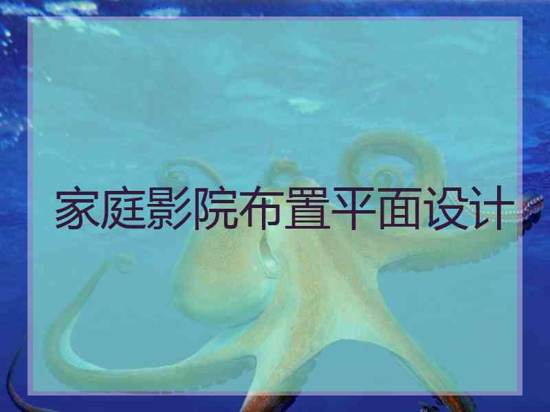 家庭影院布置平面设计