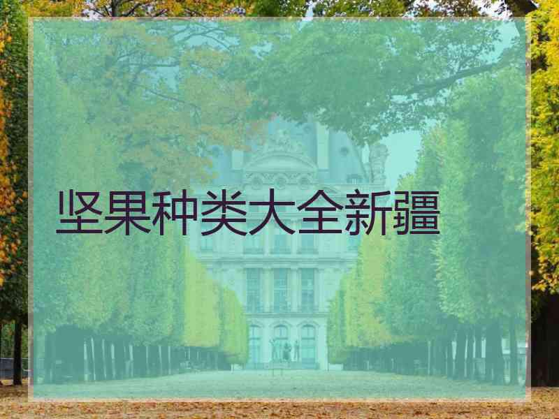 坚果种类大全新疆