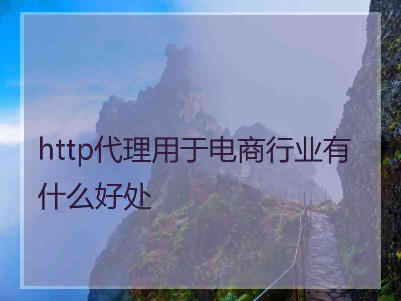 http代理用于电商行业有什么好处