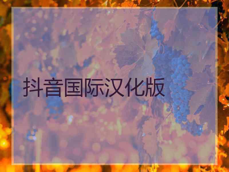 抖音国际汉化版