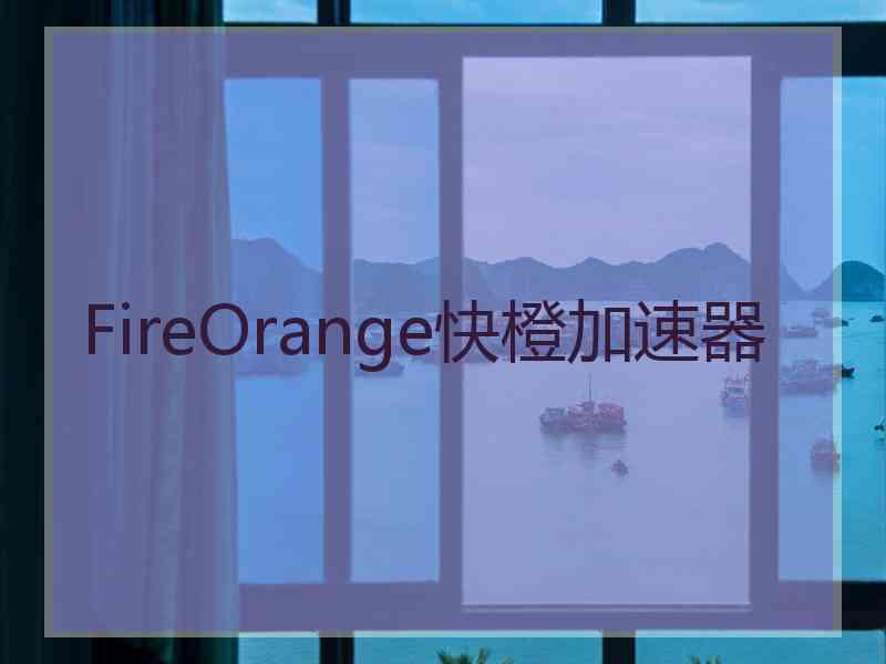 FireOrange快橙加速器