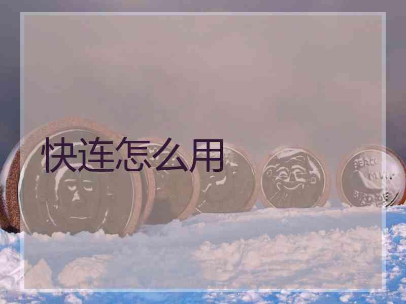 快连怎么用