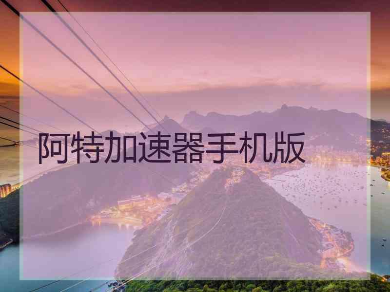 阿特加速器手机版
