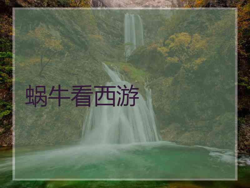 蜗牛看西游