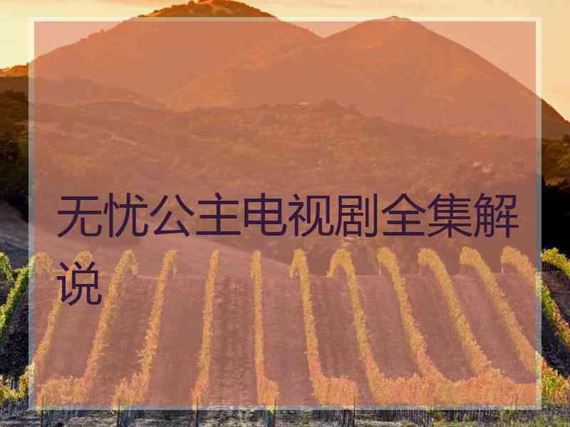 无忧公主电视剧全集解说