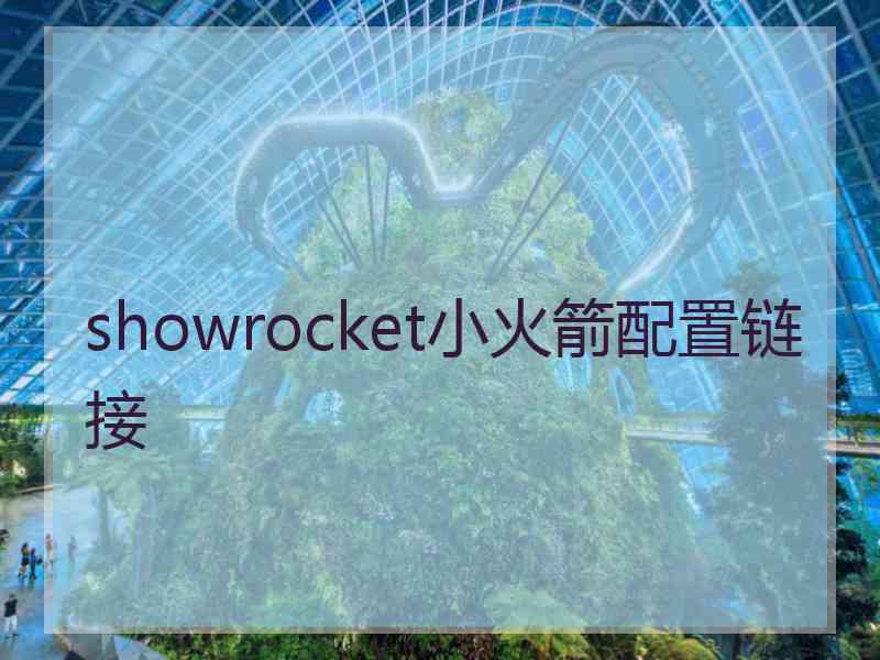 showrocket小火箭配置链接