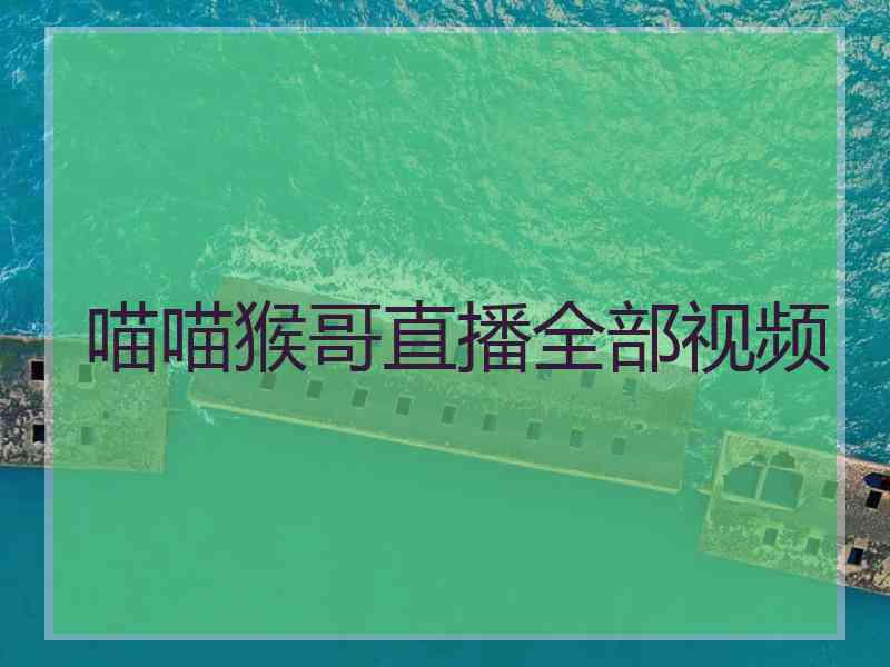 喵喵猴哥直播全部视频