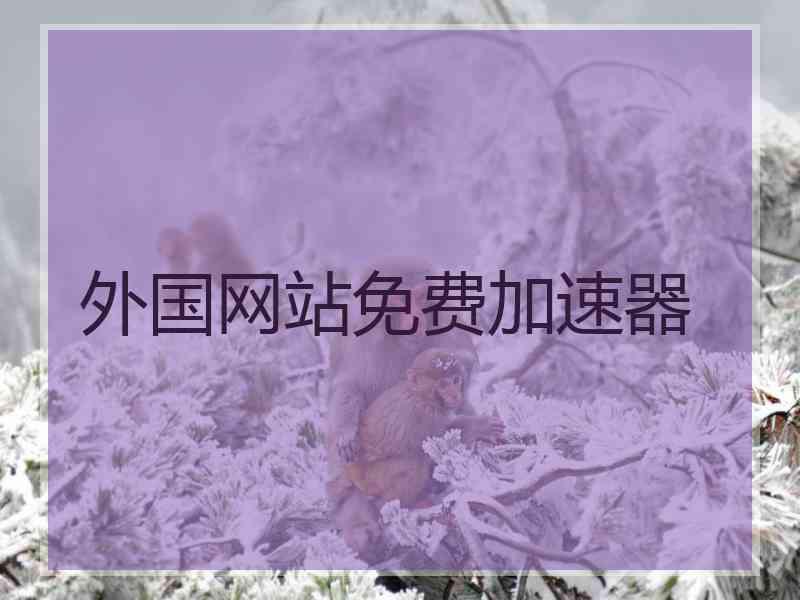 外国网站免费加速器