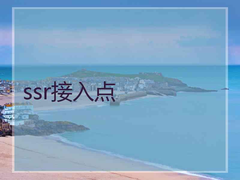 ssr接入点