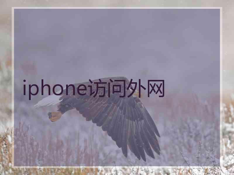 iphone访问外网
