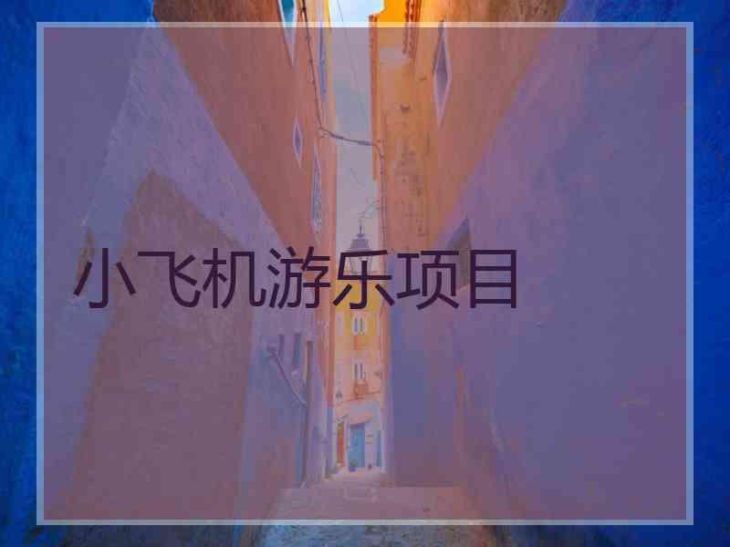 小飞机游乐项目
