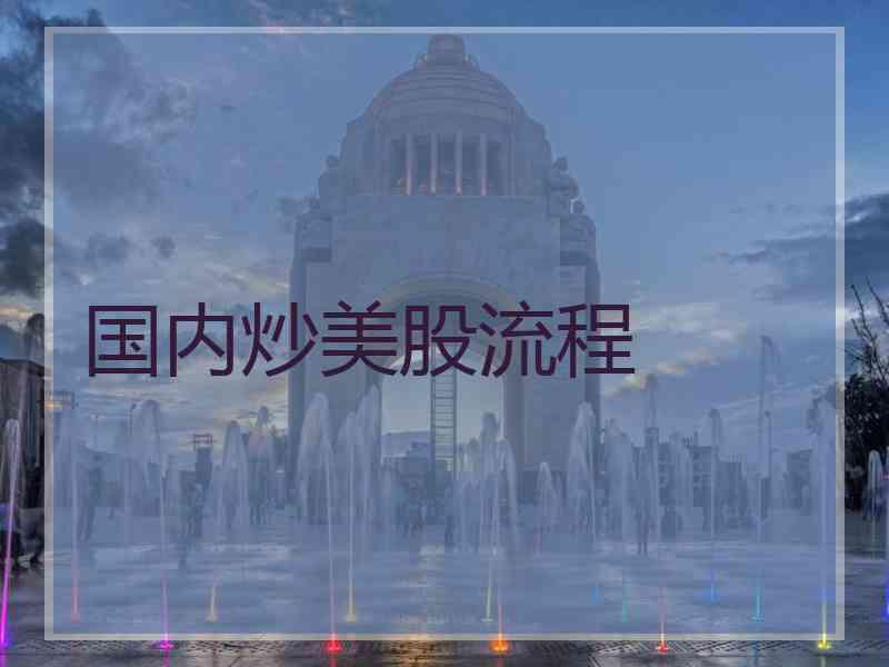 国内炒美股流程