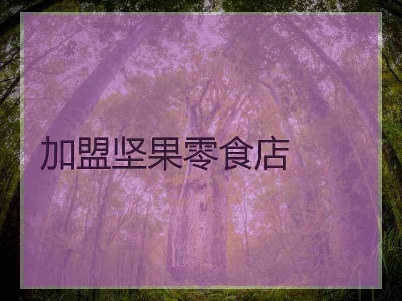 加盟坚果零食店