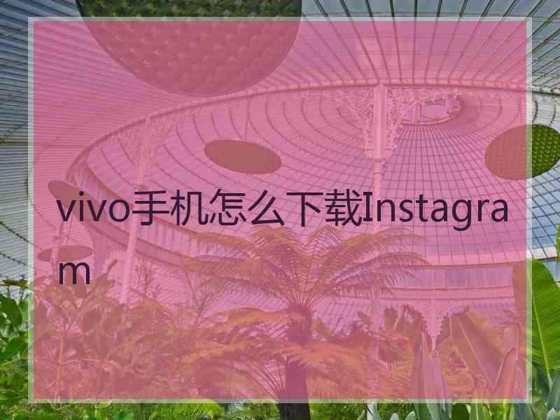 vivo手机怎么下载Instagram