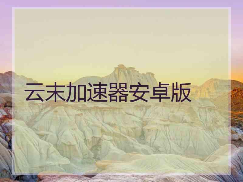 云末加速器安卓版