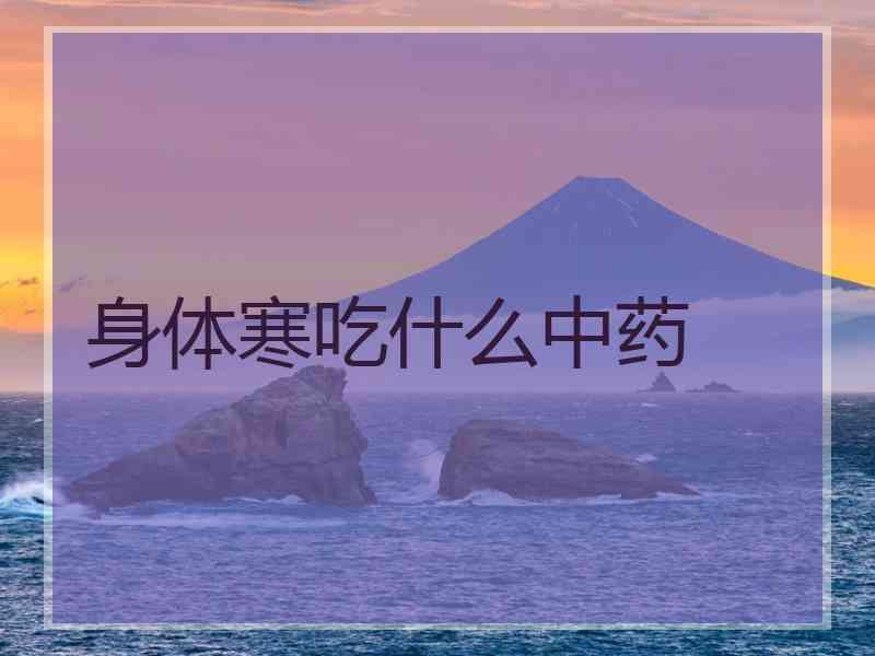 身体寒吃什么中药