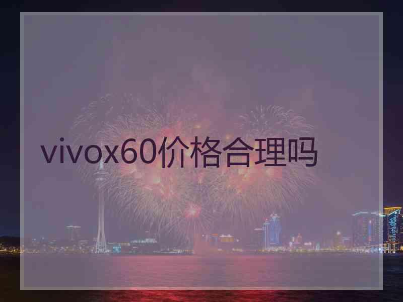 vivox60价格合理吗