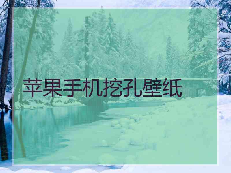 苹果手机挖孔壁纸