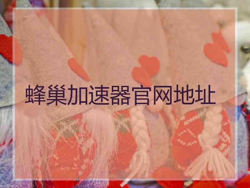 蜂巢加速器官网地址