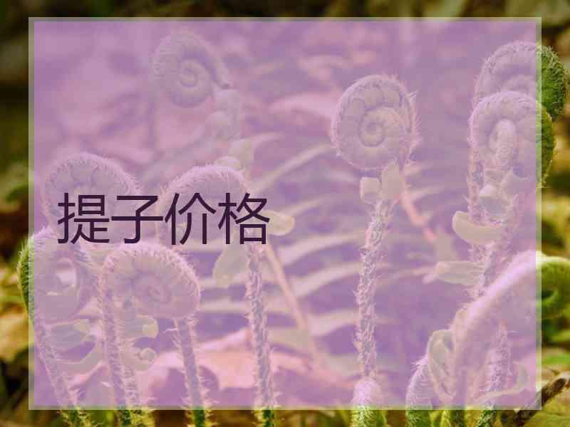 提子价格