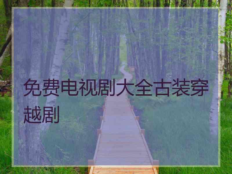 免费电视剧大全古装穿越剧