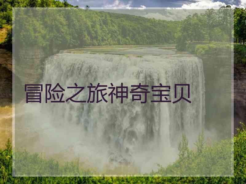 冒险之旅神奇宝贝