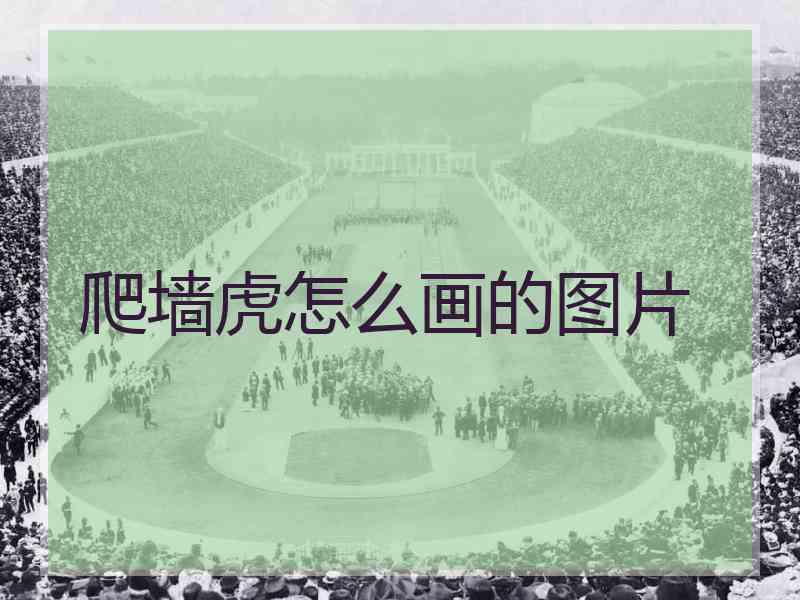 爬墙虎怎么画的图片