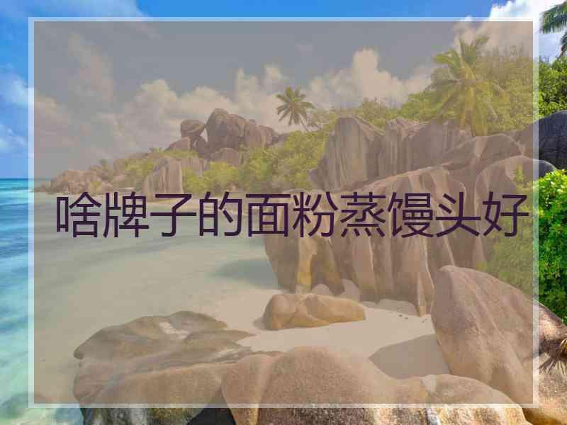 啥牌子的面粉蒸馒头好