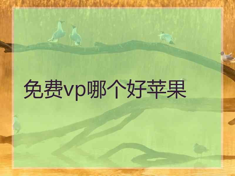 免费vp哪个好苹果