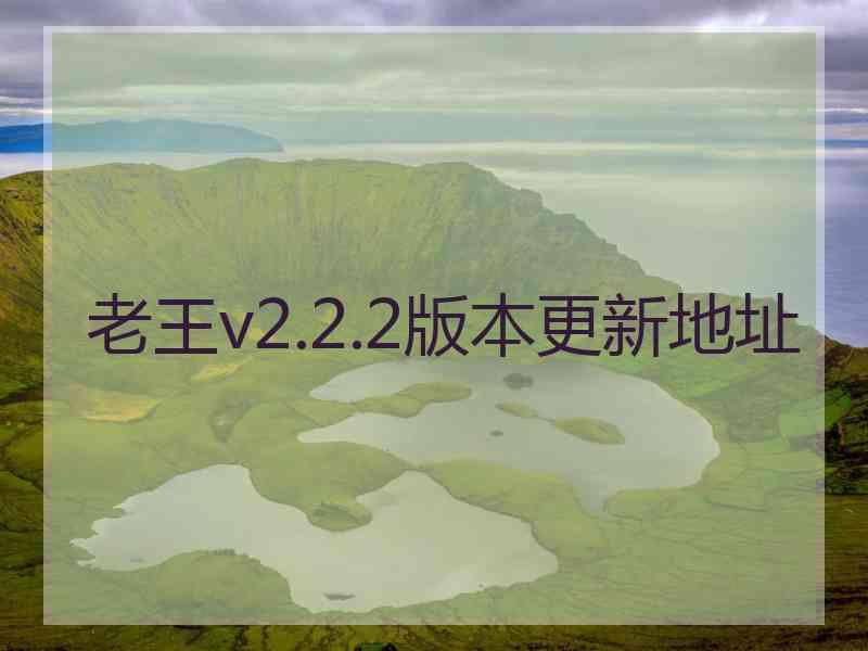 老王v2.2.2版本更新地址