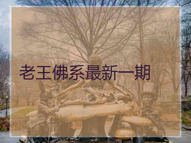 老王佛系最新一期