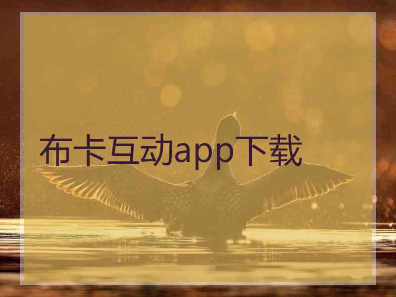 布卡互动app下载