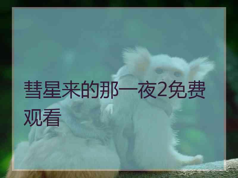 彗星来的那一夜2免费观看